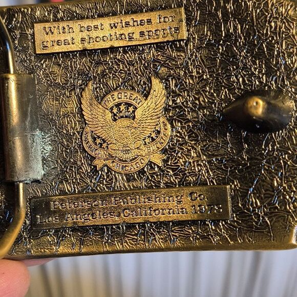 Vintage Brass belt buckle - Picture 2 of 6